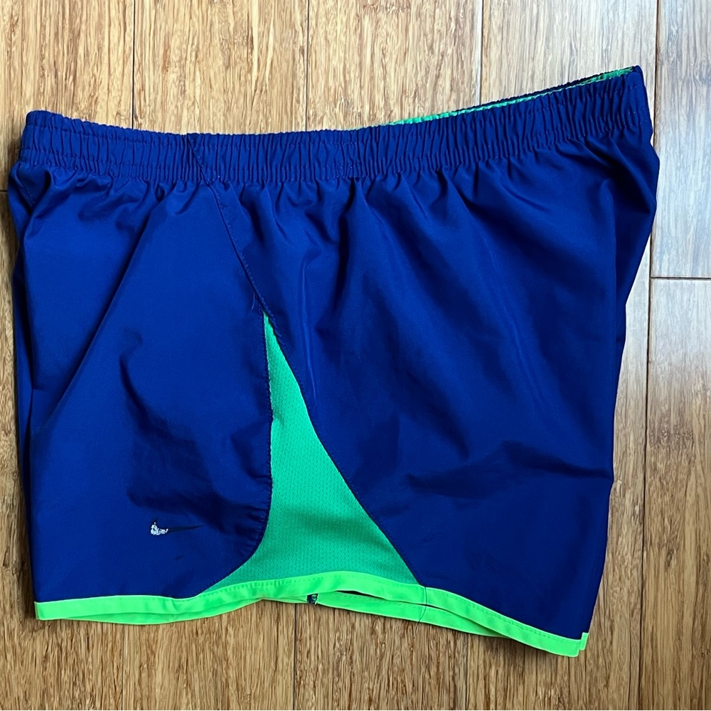 Nike Running Shorts Womans blue green size medium